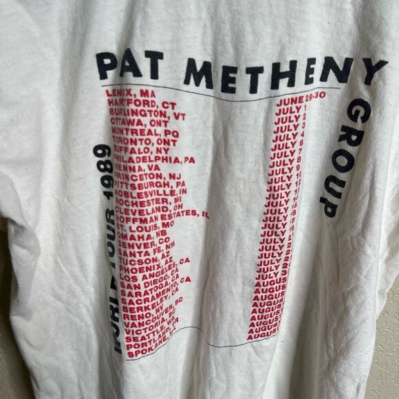 Vintage 80s Pat Metheny World Tour T Shirt Large - Picture 4 of 5